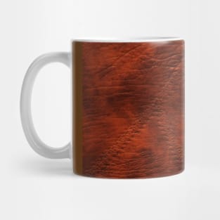 Vintage Brown Leather Design Mug